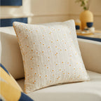 Housse de Coussin Coton Fleuri Premium - Douceur Naturelle