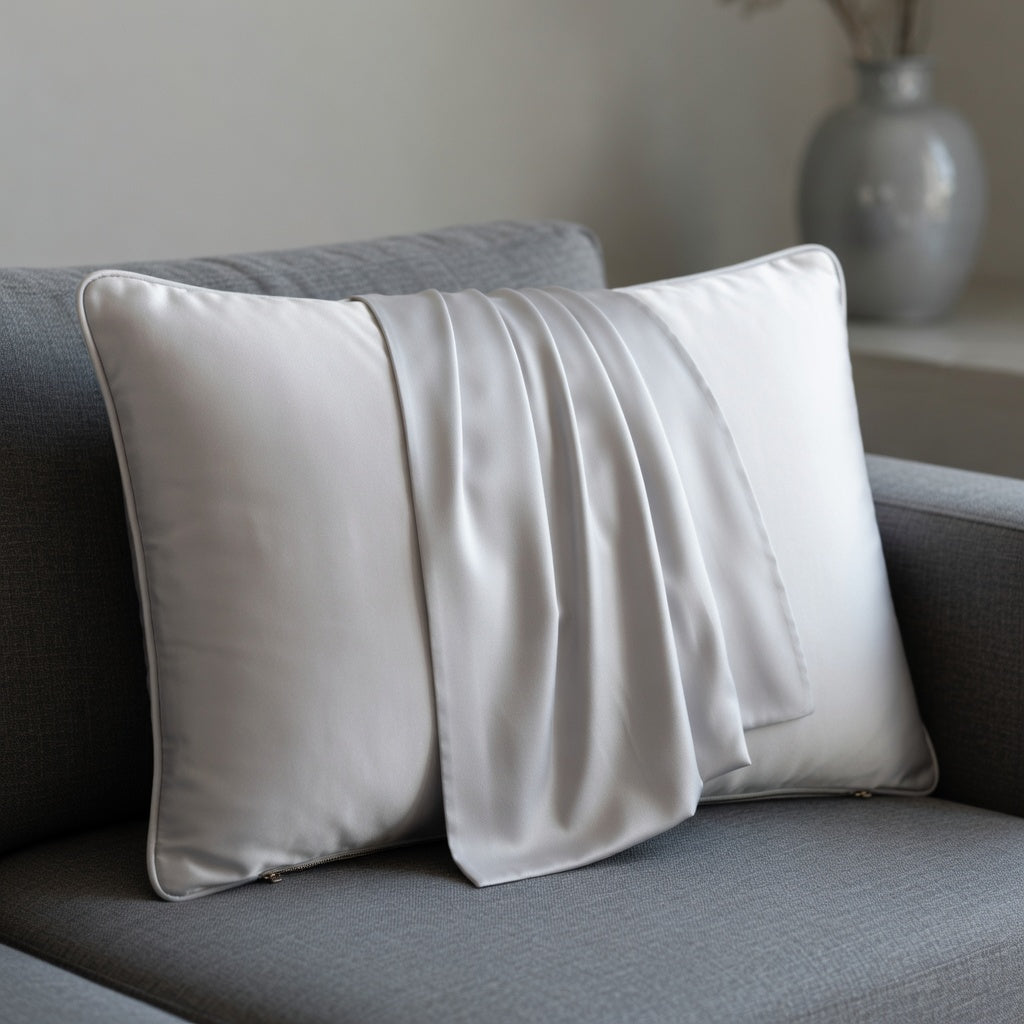 Housse de Coussin en Soie Mulberry