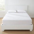 Drap Housse Coton Polyester Blanc Confort Absolu