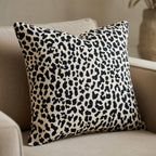 Housse de Coussin Imprimée Ethnique ou Léopard en Polyester