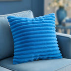 Housse de Coussin Polyester Tricoté Uni