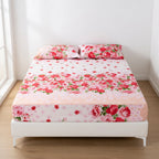 Drap Housse Fleuri Polyester pour Confort Raffiné