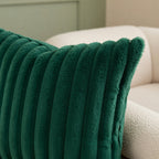 Housse de Coussin Polyester Tricoté Verte