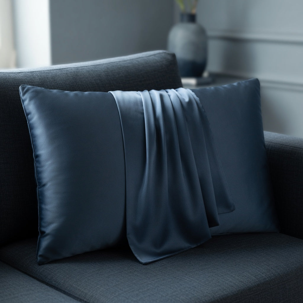 Housse de Coussin en Soie Mulberry Naturelle Premium