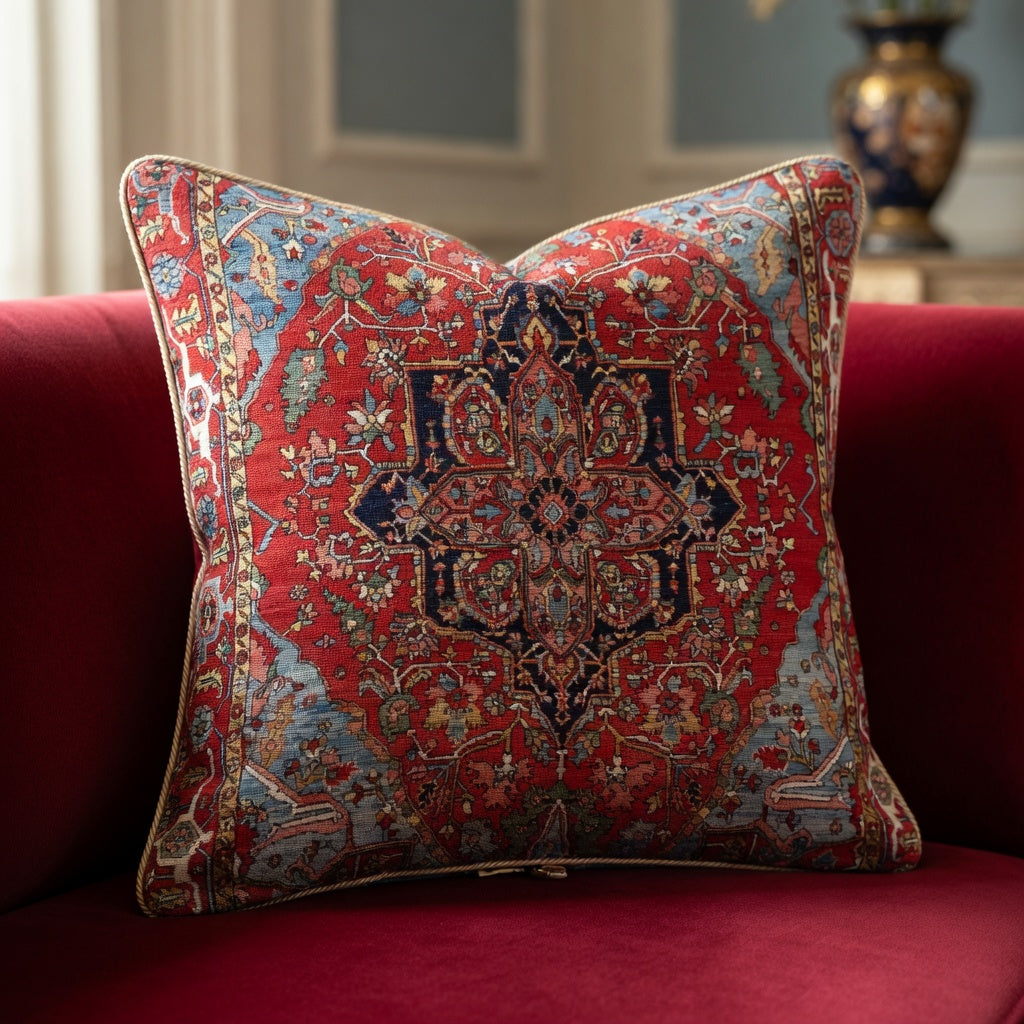 Housse de Coussin Bohème en Peluche Douce