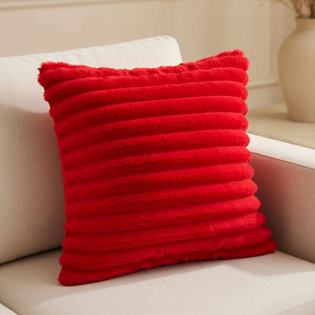 Housse de Coussin Tricotée en Polyester