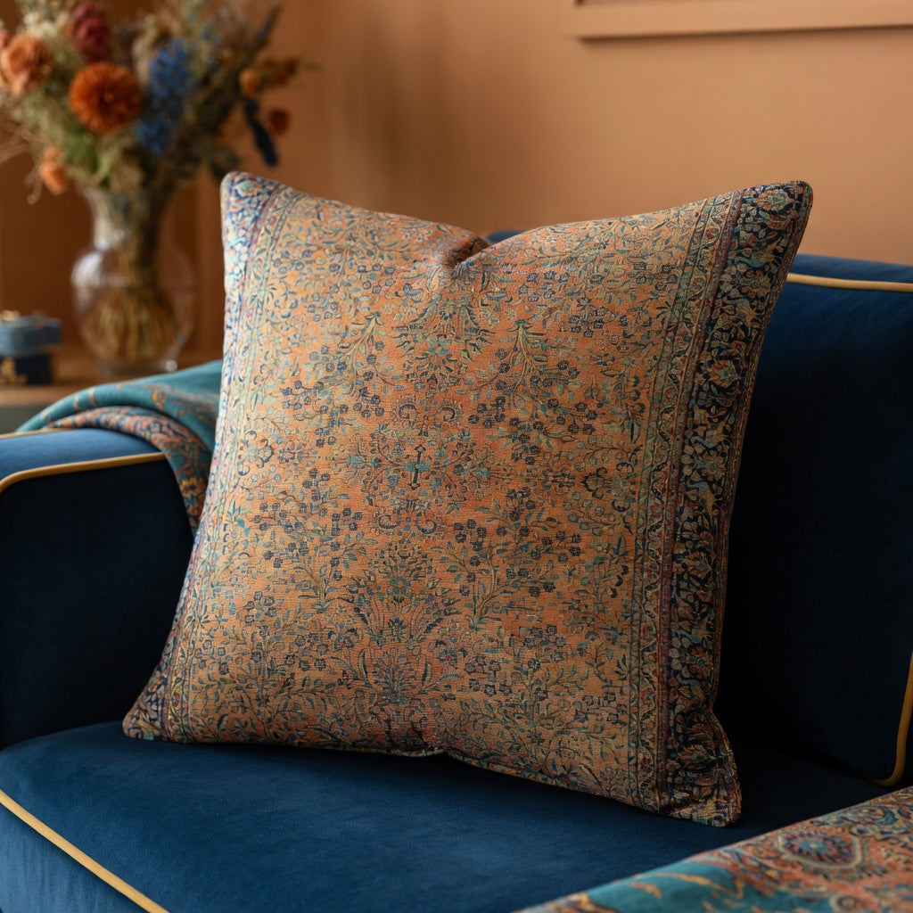 Housse de Coussin Bohème en Plush Doux et Résistant