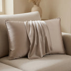 Housse de Coussin en Soie de Mûrier 100% Naturelle Confort Absolu