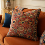 Housse de Coussin Bohème en Plush Velouté Premium