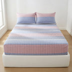 Drap Housse Coton - Rayé Confort et Douceur Naturelle