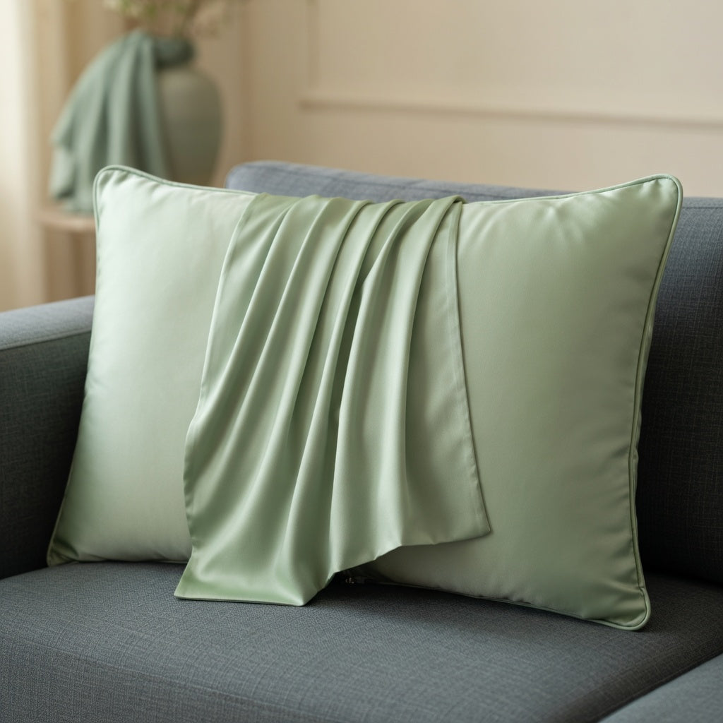Housse de Coussin en Soie Mulberry Premium