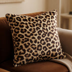 Housse de Coussin Léopard Polyester - Douceur et Raffinement