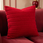 Housse de Coussin Velours Côtelé Boho Confort