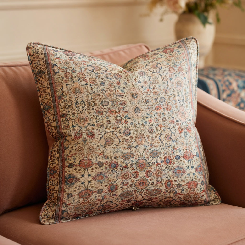 Housse de Coussin Bohème en Plush Doux et Durable