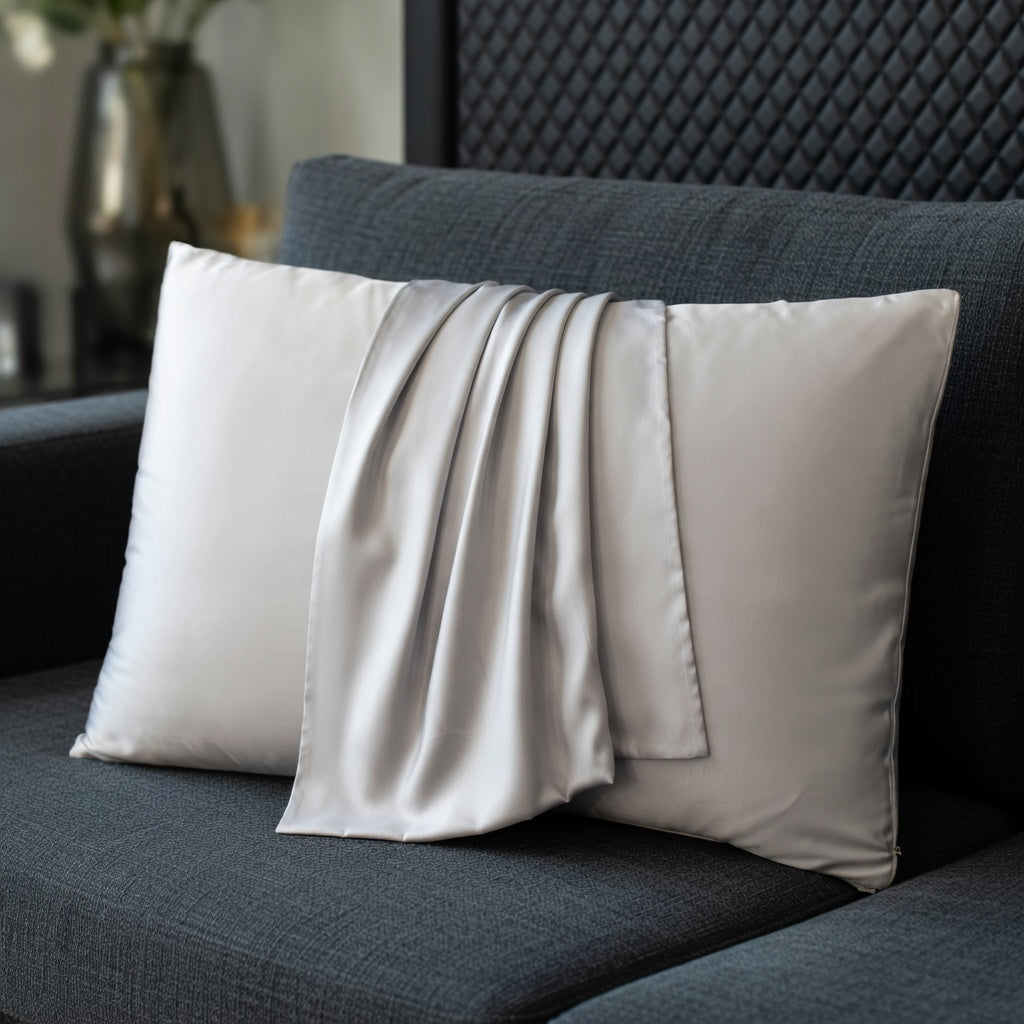 Housse de Coussin en Soie Mulberry