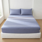 Drap Housse Coton Rayé pour Sommeil Doux et Luxueux