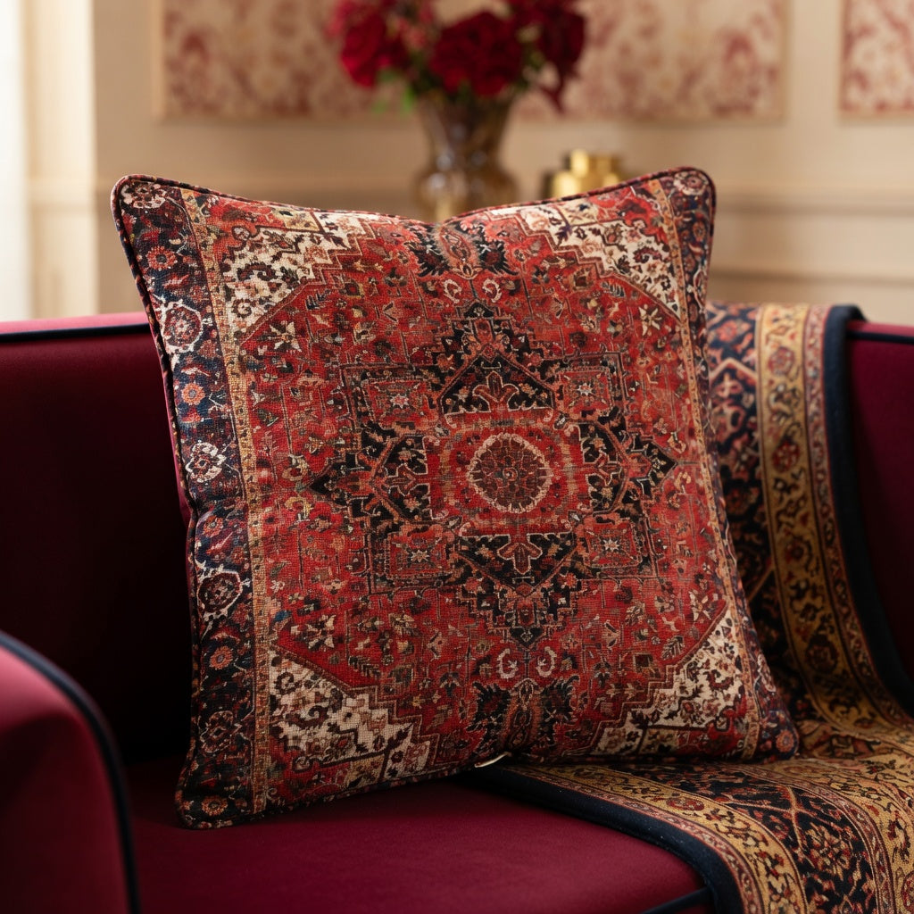 Housse de Coussin Bohème en Plush pour un Confort Sensoriel Unique