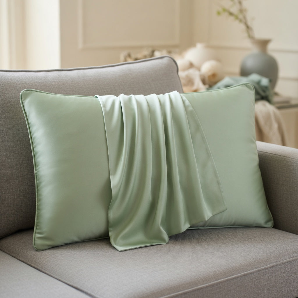 Housse de Coussin en Soie Mulberry Premium