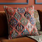 Housse de Coussin Bohème en Plush pour un Confort Raffiné