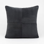 Housse de Coussin Rayée en Coton Corduroy
