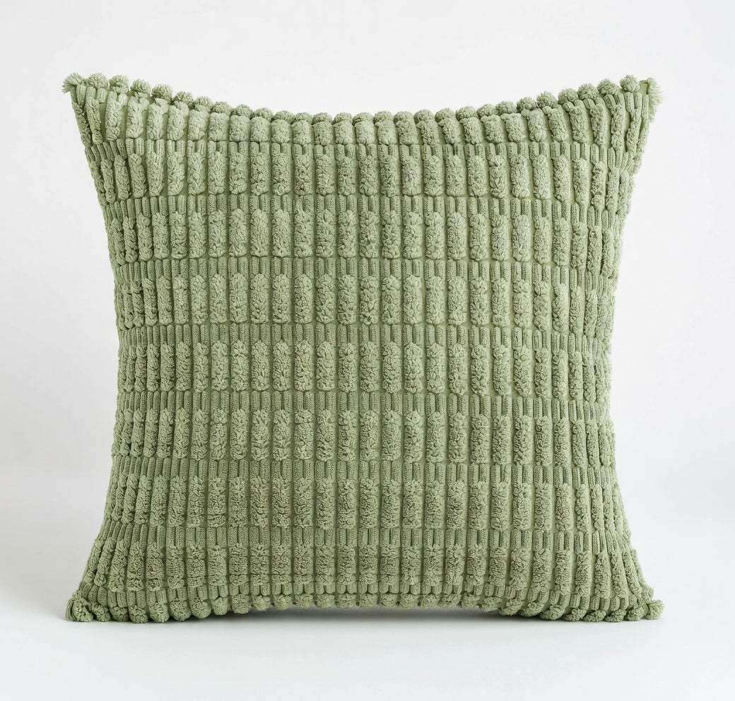 Housse de Coussin Velours Côtelé Boho Chic