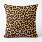 Housse de Coussin Léopard Polyester - Douceur et Raffinement