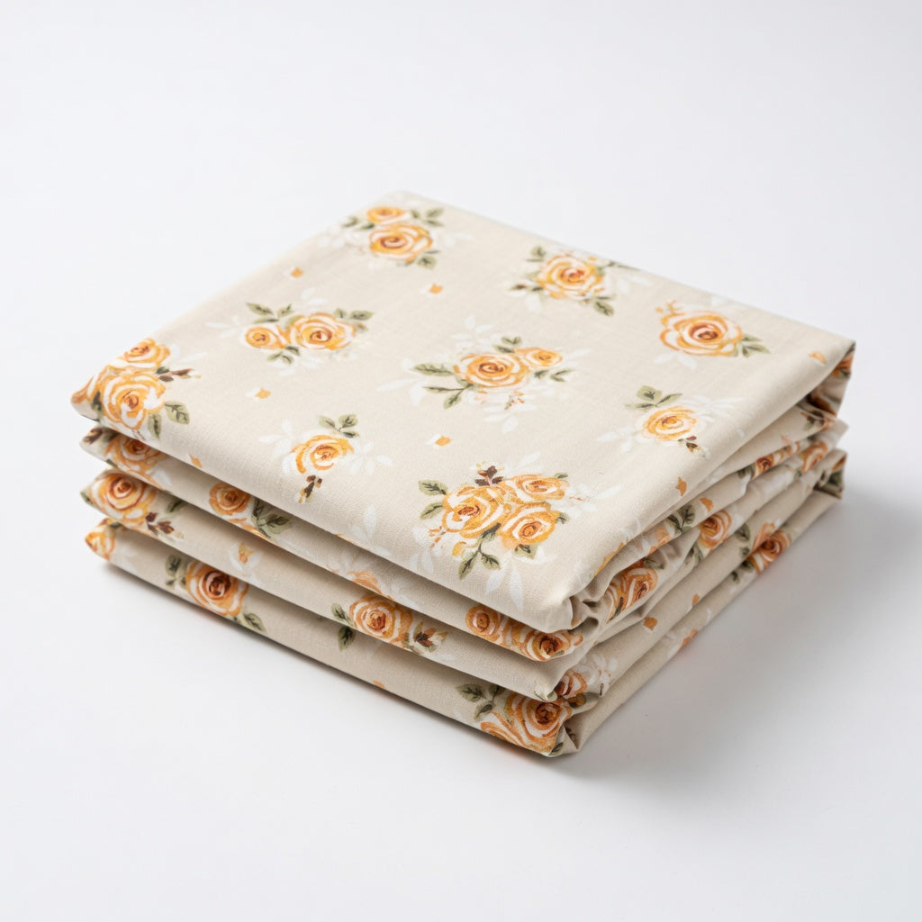 Drap Housse Fleuri Polyester - Douceur et Confort Absolu