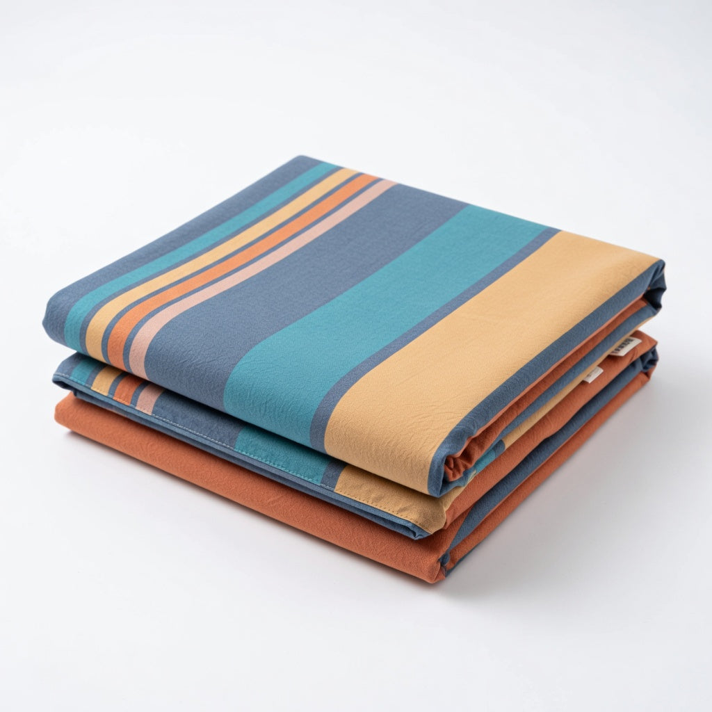 Drap Housse Coton Rayé - Confort et Élégance Absolu