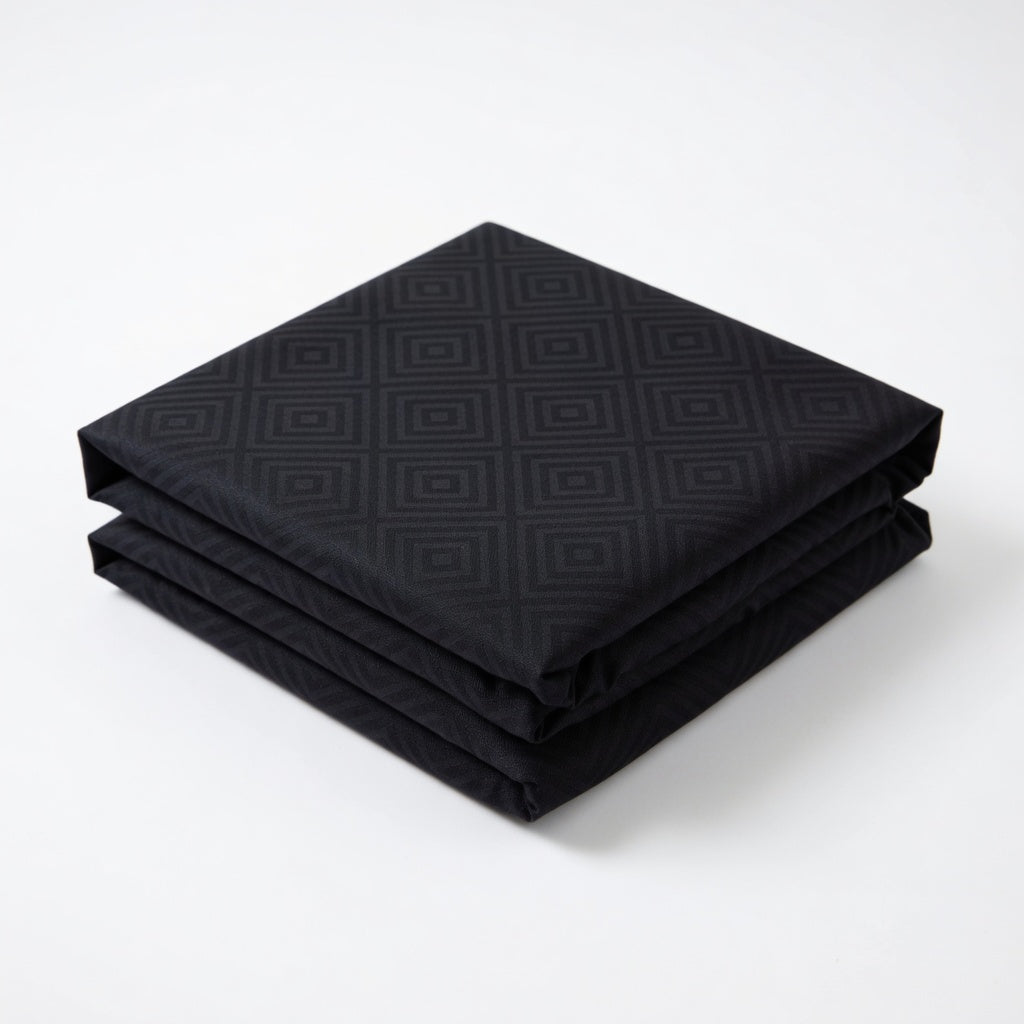 Drap Housse Noir Uni Coton Polyester Confort Absolu