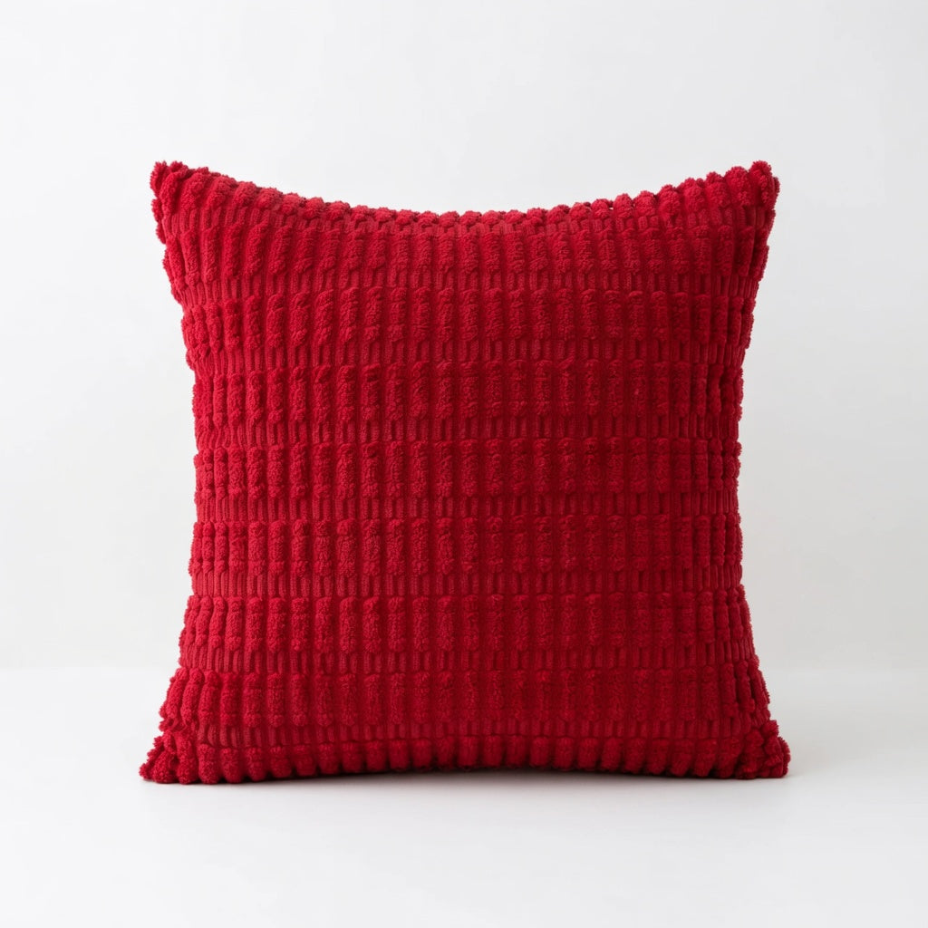 Housse de Coussin Velours Côtelé Boho Confort