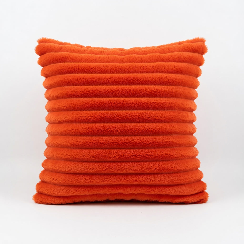 Housse de Coussin Fausse Fourrure Élégante