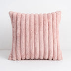 Housse de Coussin Tricotée Polyester Rose