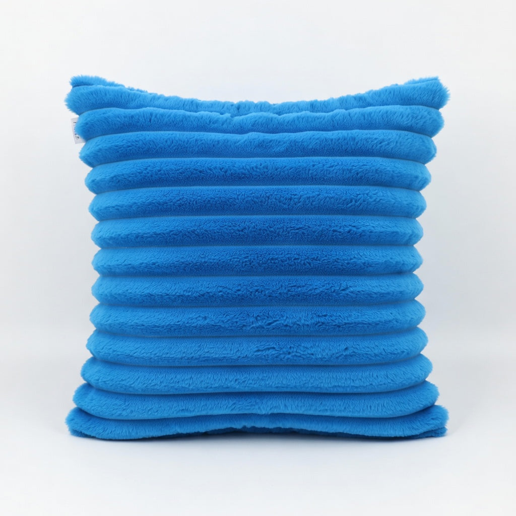 Housse de Coussin Polyester Tricoté Uni