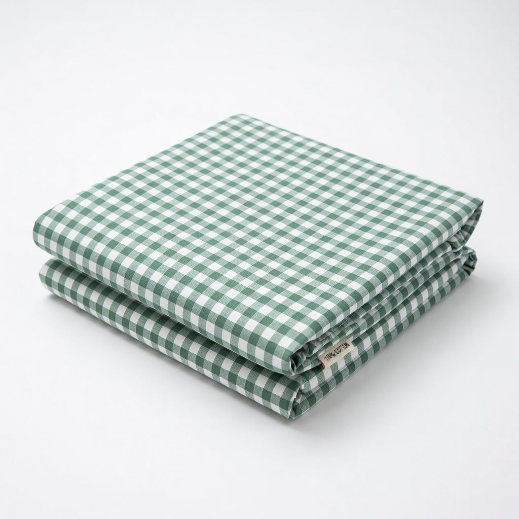 Drap Housse Coton - Imprimé Rayé Confort Élégant