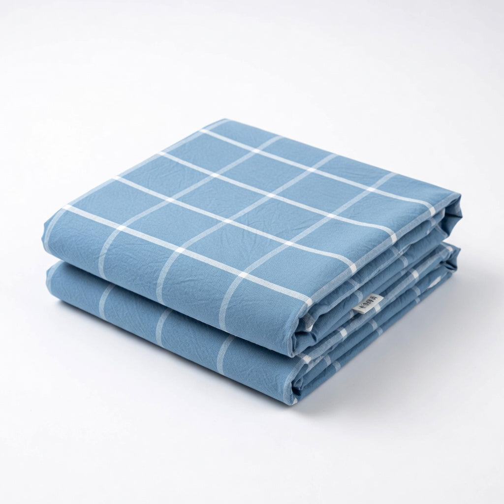 Drap Housse Coton - Imprimé Rayé Confort Absolu