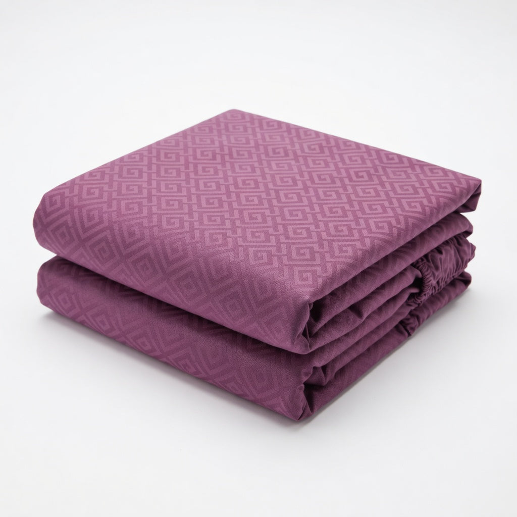 Drap Housse Rose Uni Coton Polyester Confort Luxe