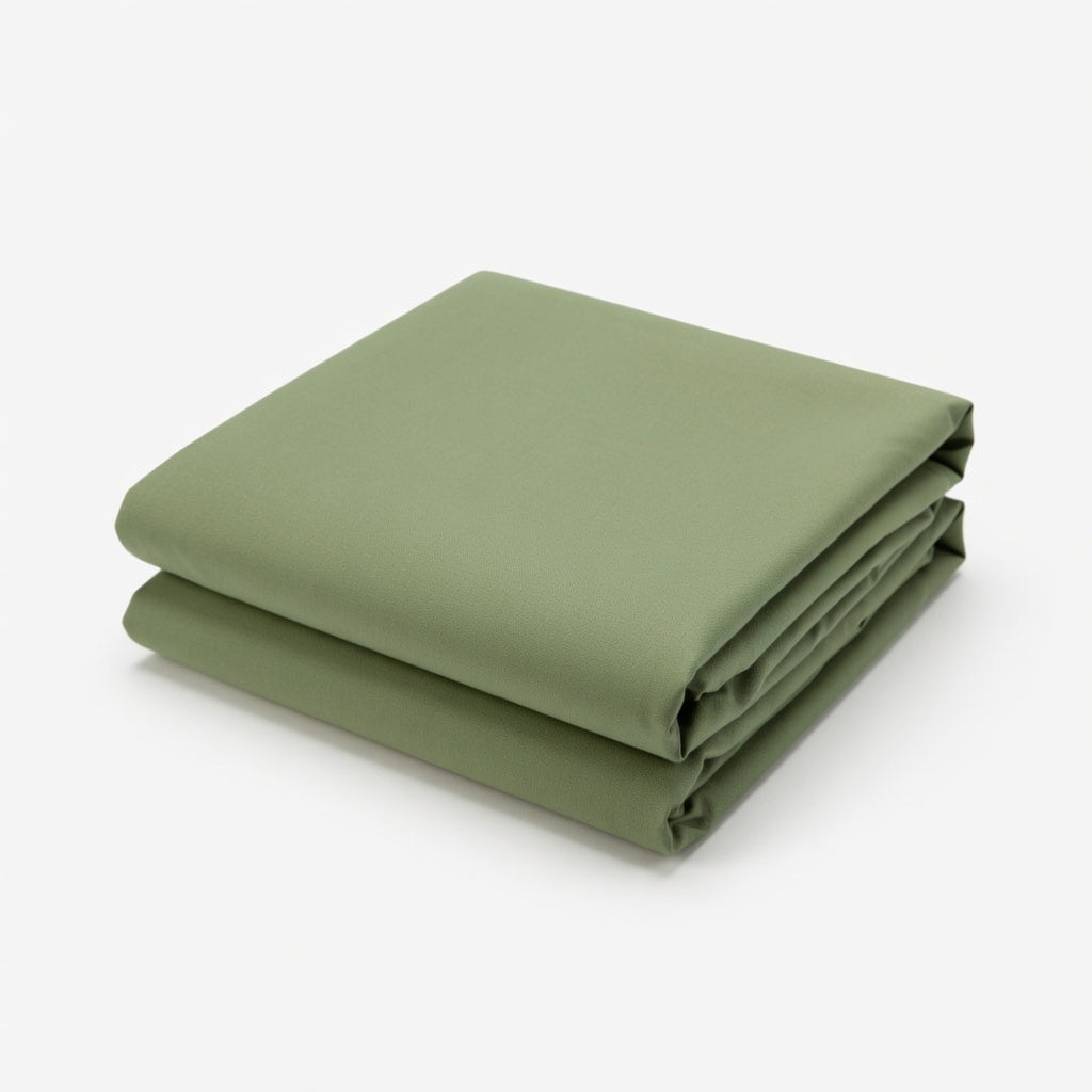 Drap Housse Vert Polyester Premium Ajustement Parfait et Douceur
