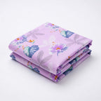 Drap Housse Fleuri Violet Doux et Respirant pour Lit