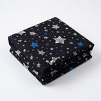 Drap Housse Noir Motif Polyester
