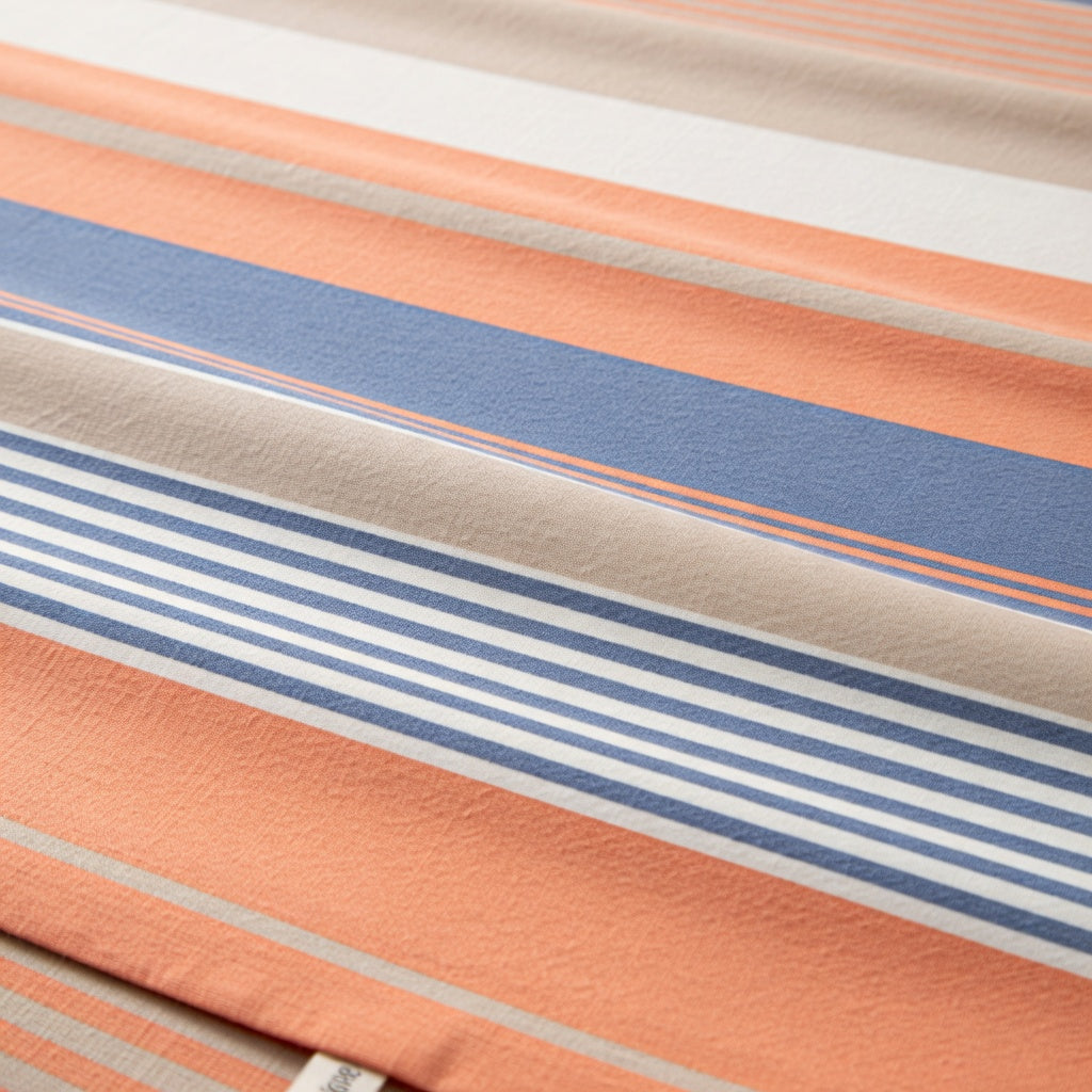 Drap Housse Coton - Rayé pour Sommeil Luxueux
