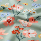 Drap Housse Fleuri Polyester - Douceur Luxueuse pour Matelas