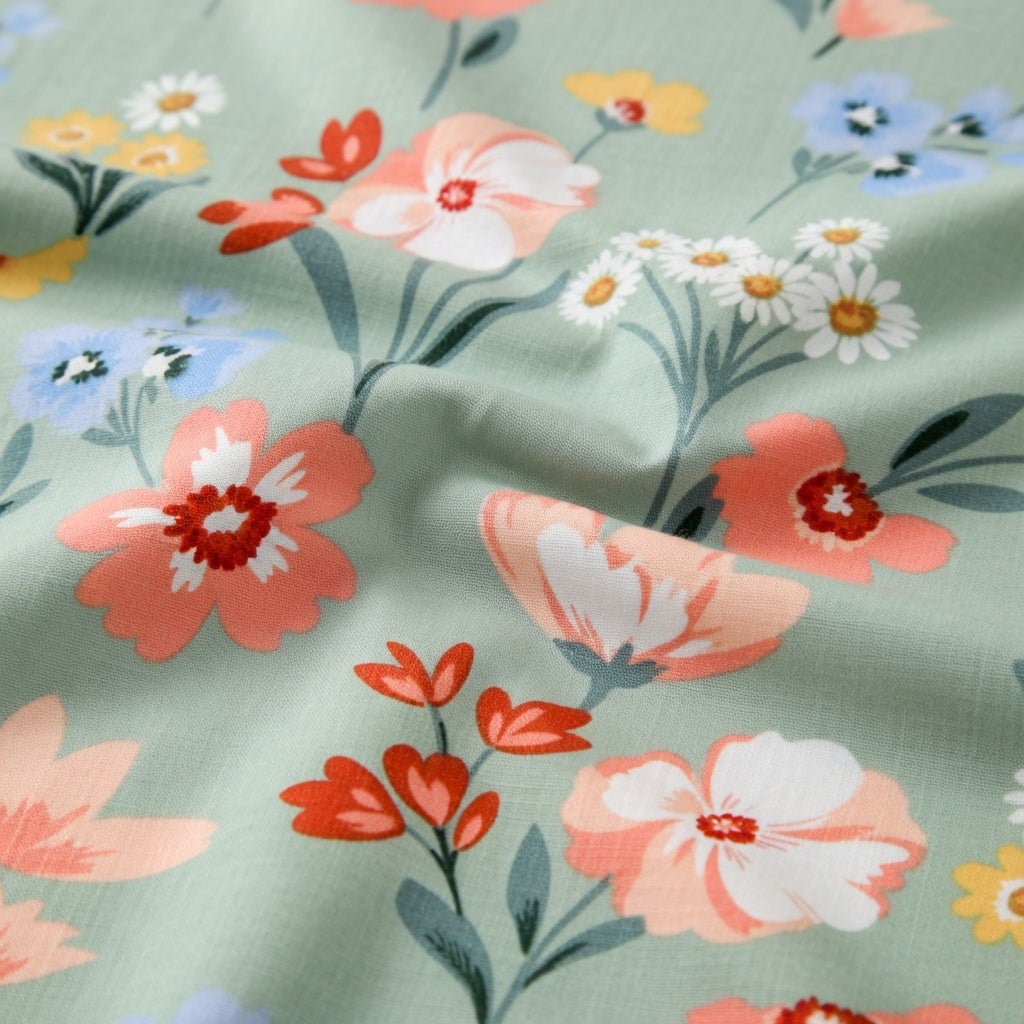 Drap Housse Fleuri Polyester - Douceur Luxueuse pour Matelas